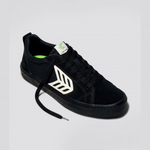 CATIBA PRO Cariuma Low Top Canvas Skate Mujer Negras | AY9236784