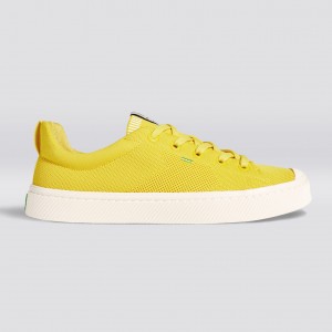 IBI Cariuma Low Top Bamboo Weave Knit Vegan Mujer Amarillo | CT0681274