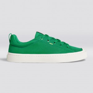 IBI Cariuma Low Top Bamboo Weave Knit Vegan Mujer Verde | OP2319458