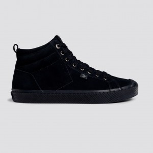 OCA HIGH Cariuma High Top Suede Hombre Negras | CA1376952