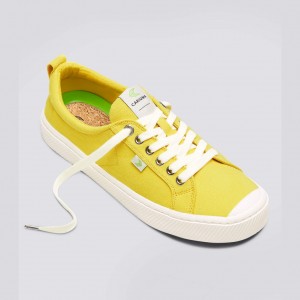 OCA LOW Cariuma Low Top Canvas Mujer Amarillo | AS2783416