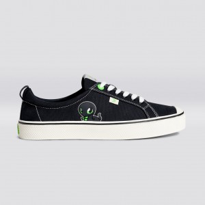 OCA LOW Cariuma Low Top Lona Vegan Hombre Negras | PX7268014