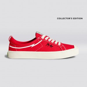 OCA LOW Cariuma Low Top Lona Vegan Hombre Rojas | MU4087139