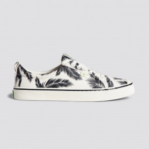 OCA LOW Cariuma Low Top Lona Vegan Mujer Off-White Palm Trees | BM6840723