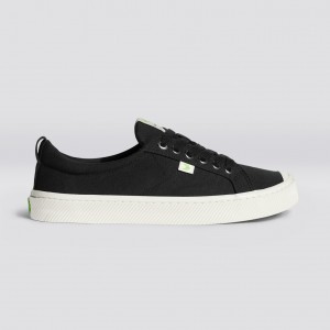 OCA LOW Cariuma Low Top Lona Vegan Mujer Negras | OA0261853