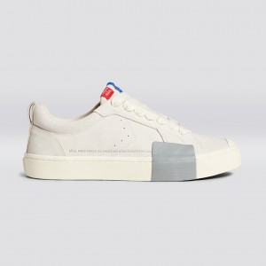 OCA LOW Cariuma Low Top Suede Hombre Off-White Vintage | ZV0653741