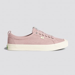 OCA LOW Cariuma Low Top Suede Mujer Rosas Rojas | JX4185906