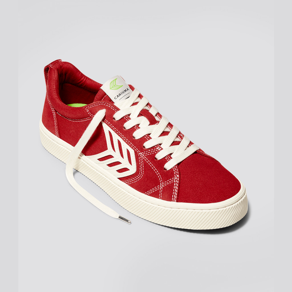 CATIBA PRO Cariuma Low Top Lona Vegan Hombre Rojas | ZG0627541