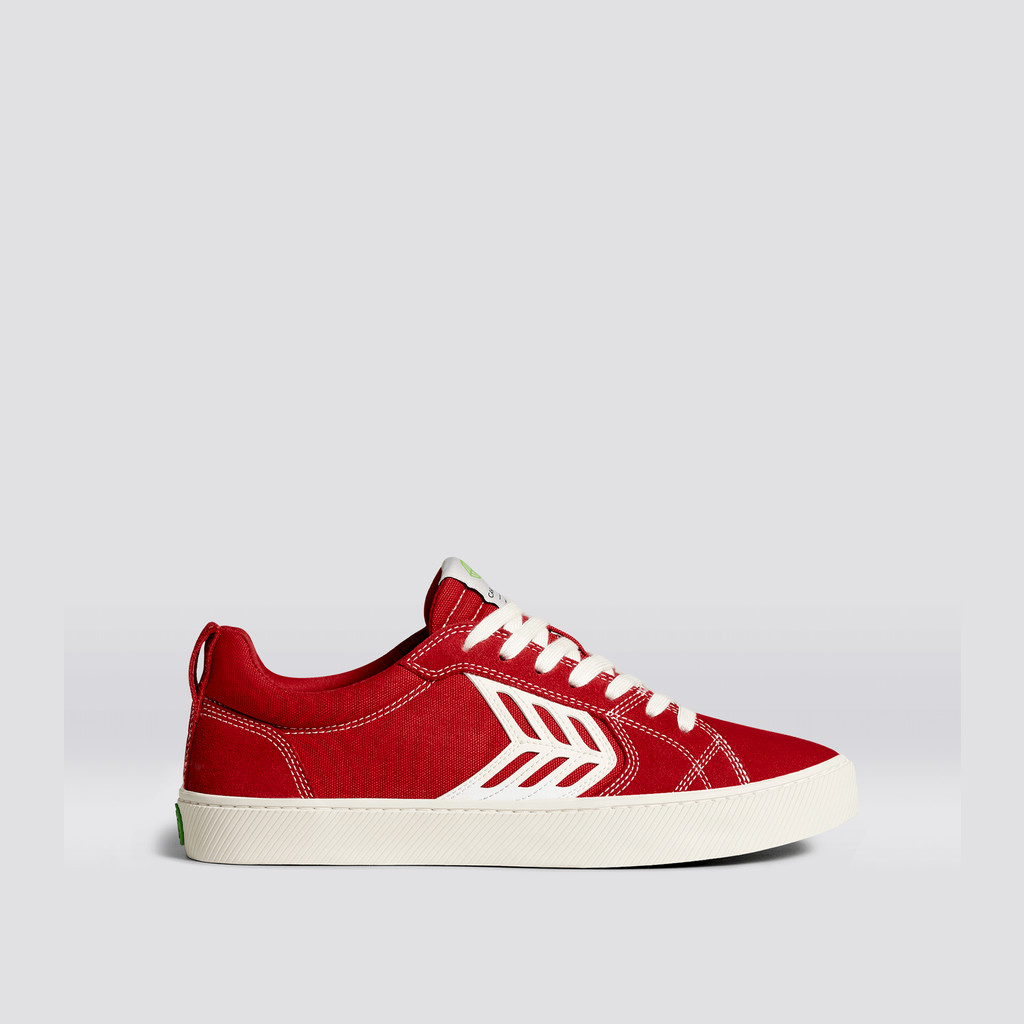 CATIBA PRO Cariuma Low Top Lona Vegan Hombre Rojas | ZG0627541