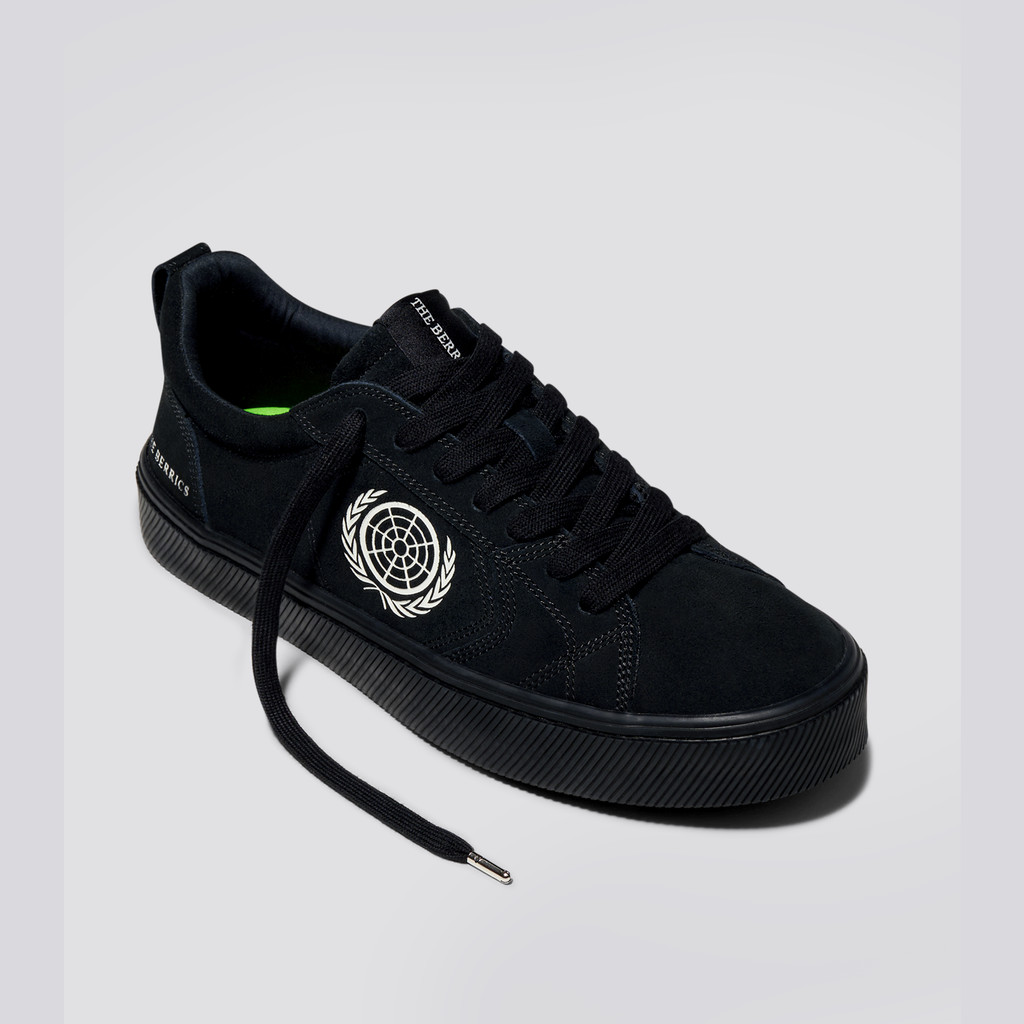 CATIBA PRO Cariuma Low Top Suede Hombre Negras | JX3607592