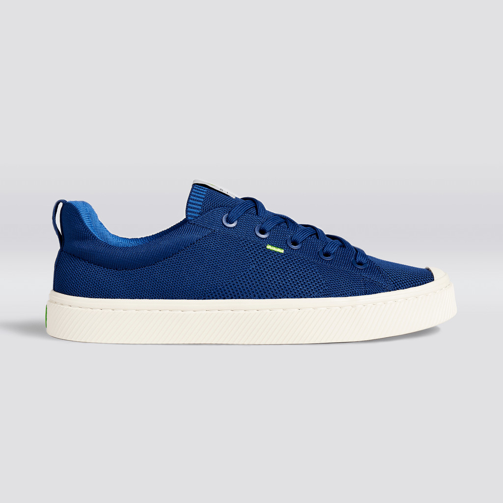 IBI Cariuma Low Top Bamboo Weave Knit Mujer Azules | AL1258796