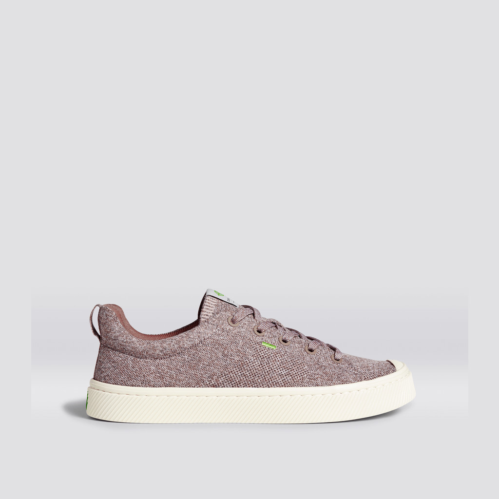 IBI Cariuma Low Top Bamboo Weave Knit Vegan Hombre Stone Blush | ZS6593407