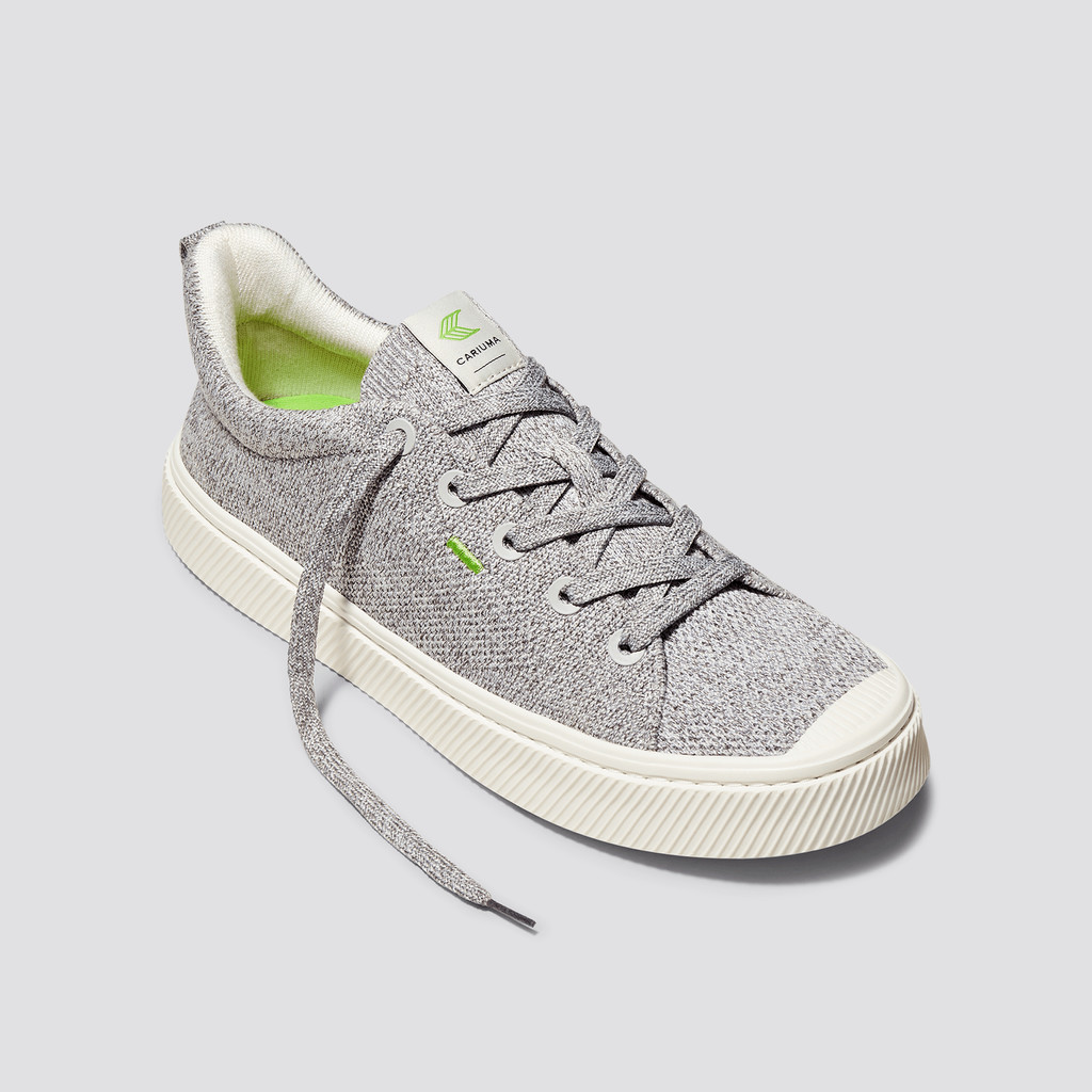 IBI Cariuma Low Top Bamboo Weave Knit Vegan Mujer Gris Claro | WE4635790