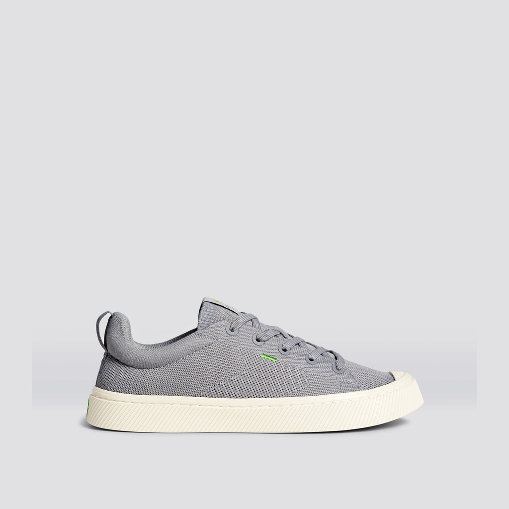 IBI Cariuma Low Top Bamboo Weave Knit Vegan Mujer Gris Claro | UX0369512