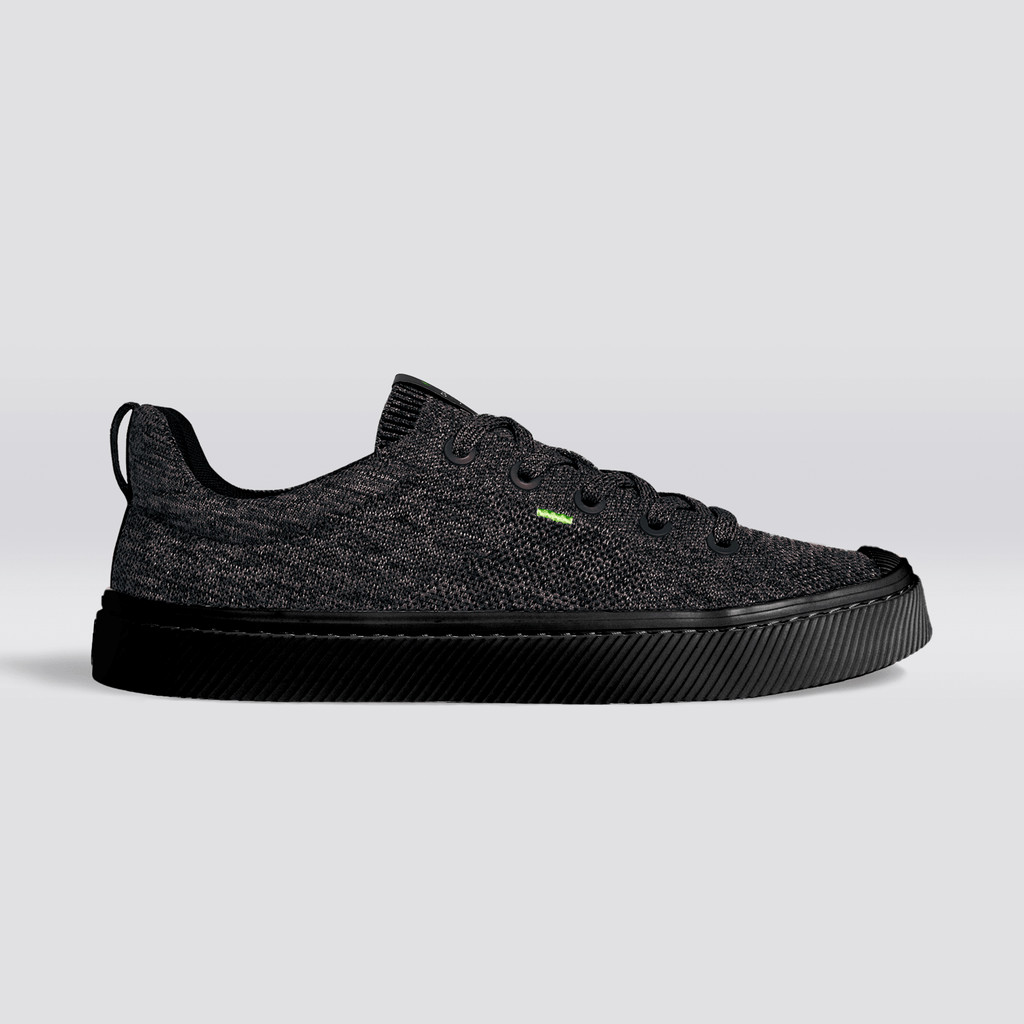 IBI Cariuma Low Top Bamboo Weave Knit Vegan Hombre Negras | UX9826430