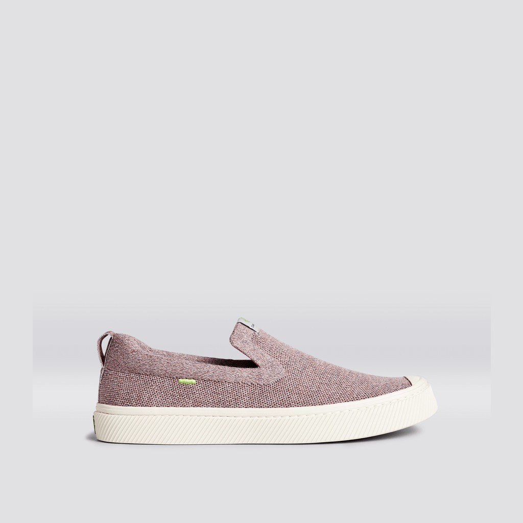 IBI Slip-On Cariuma Low Top Bamboo Weave Knit Vegan Hombre Stone Blush | XO7523841