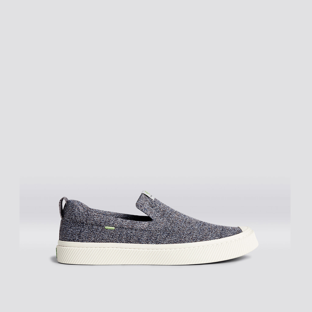 IBI Slip-On Cariuma Low Top Bamboo Weave Knit Vegan Hombre Gris | ZM2305674