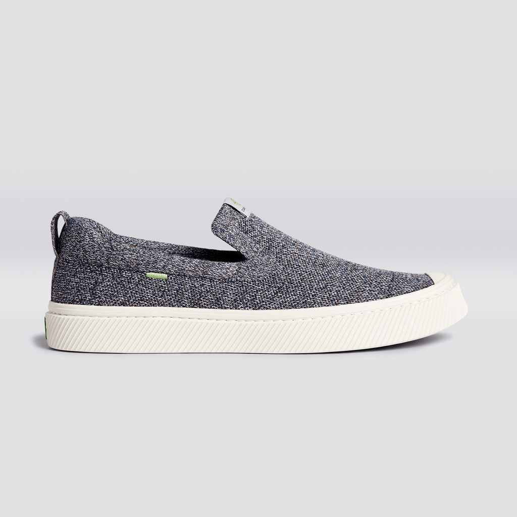 IBI Slip-On Cariuma Low Top Bamboo Weave Knit Vegan Hombre Gris | ZM2305674