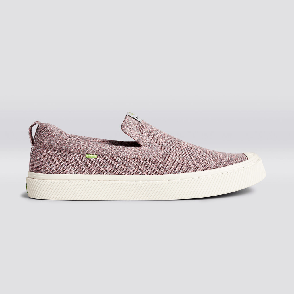 IBI Slip-On Cariuma Low Top Bamboo Weave Knit Vegan Mujer Stone Blush | BT9560217