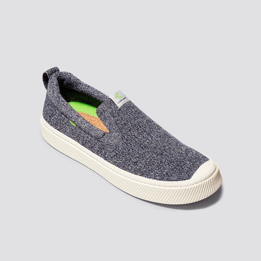 IBI Slip-On Cariuma Low Top Bamboo Weave Knit Vegan Mujer Gris | DE2854916