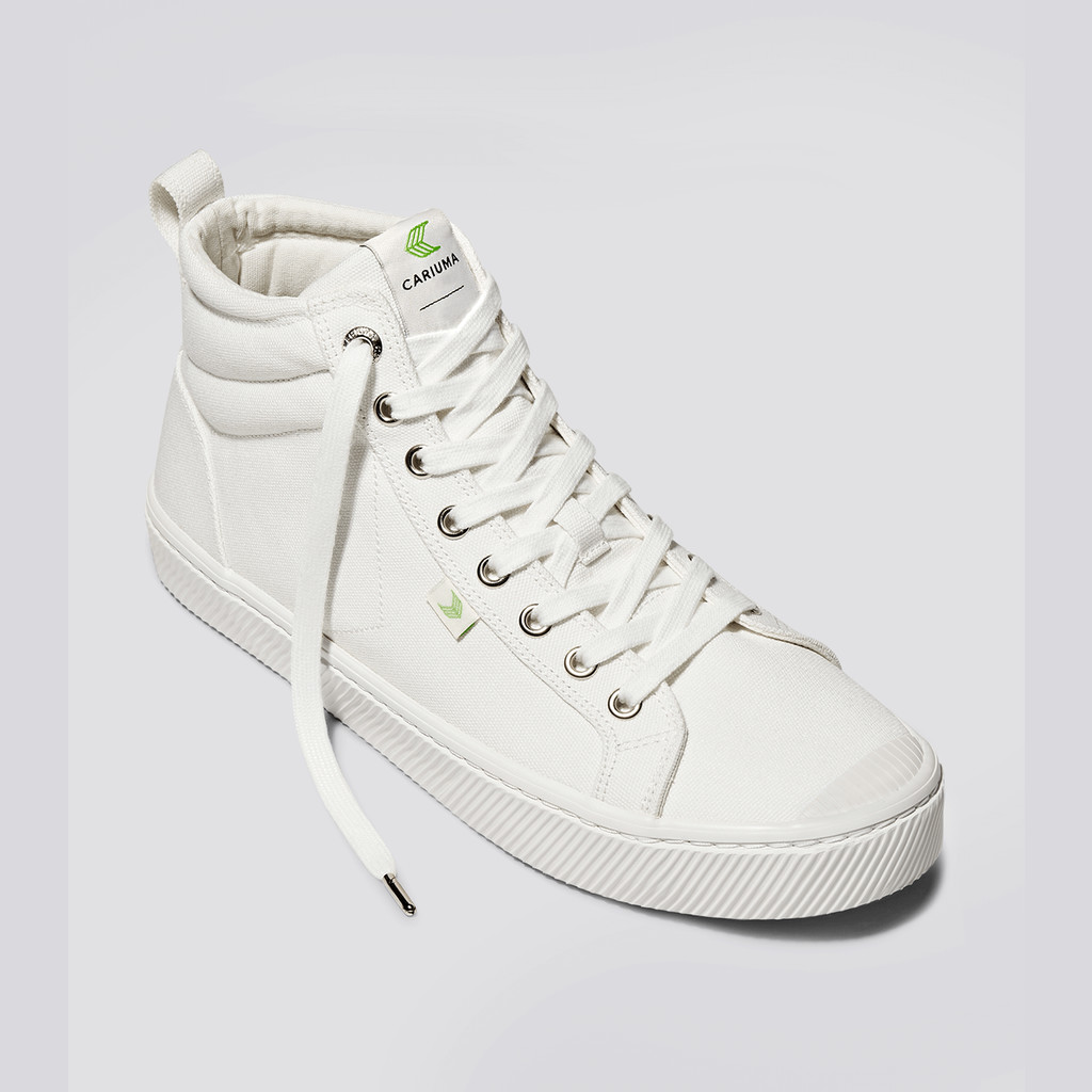 OCA HIGH Cariuma High Top Canvas Vegan Hombre Off-White | NM1435826