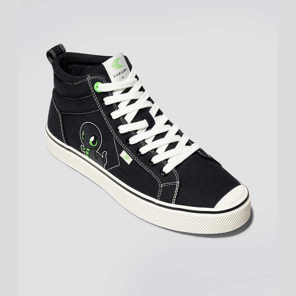 OCA HIGH Cariuma High Top Canvas Vegan Hombre Negras | OY7035286