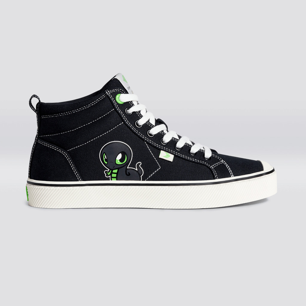 OCA HIGH Cariuma High Top Canvas Vegan Mujer Negras | FQ7293508