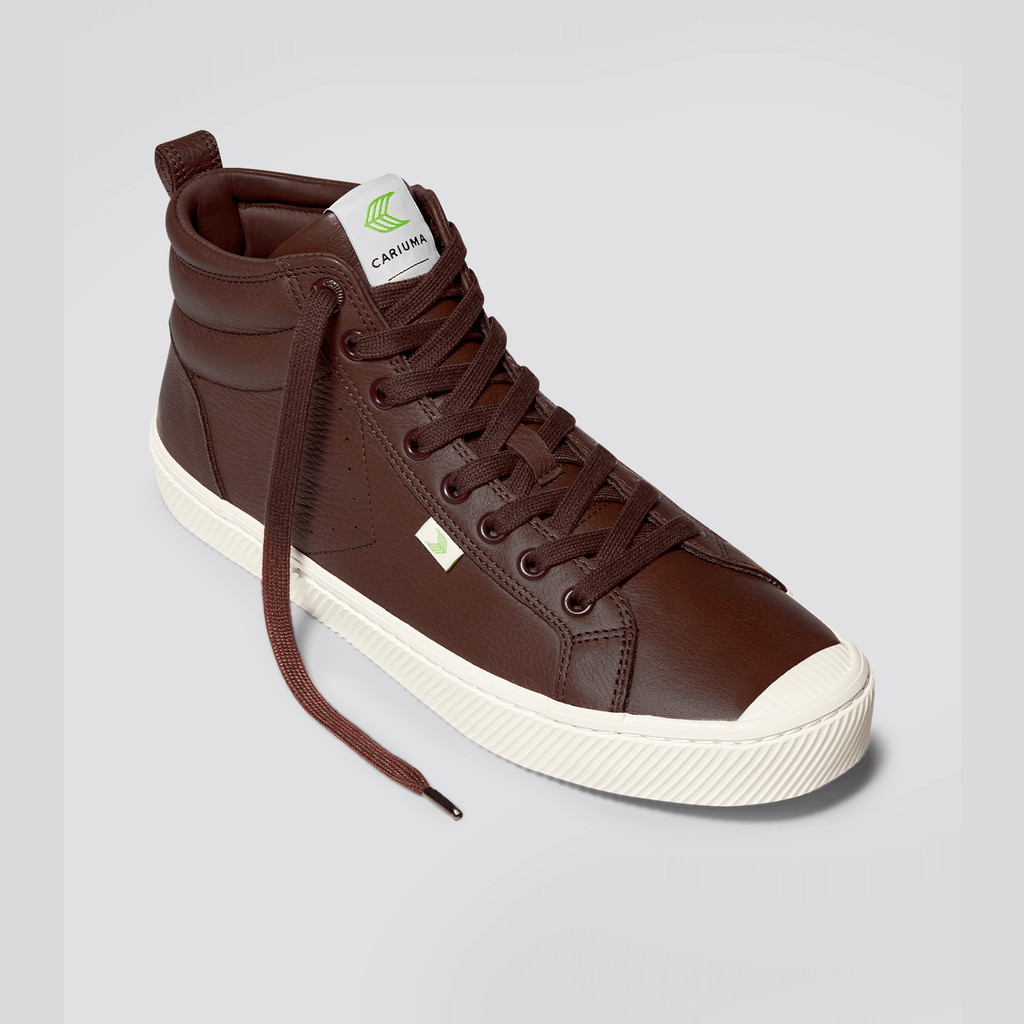 OCA HIGH Cariuma High Top Premium Leather Hombre Marrones | CY3216579