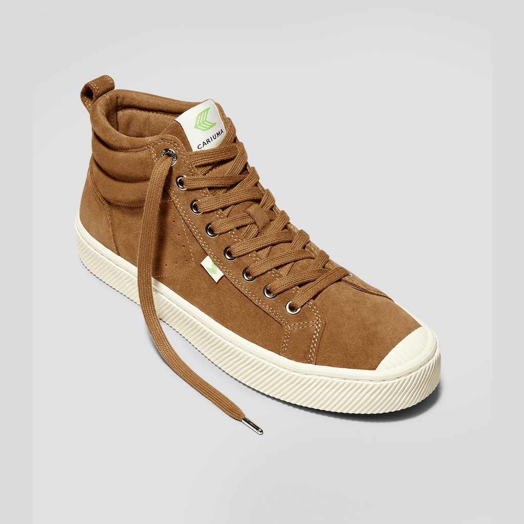 OCA HIGH Cariuma High Top Suede Hombre Camel | JG9085367