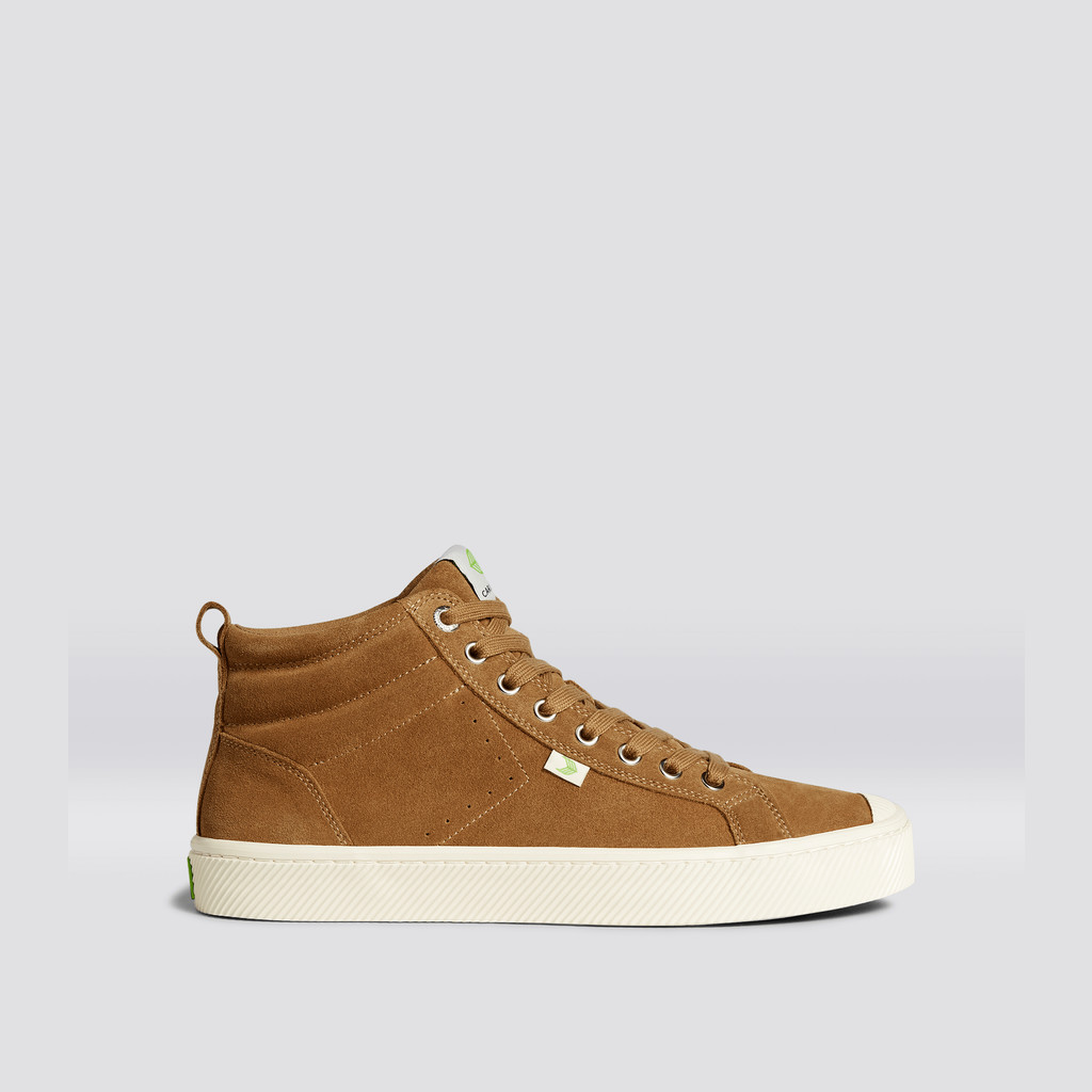 OCA HIGH Cariuma High Top Suede Hombre Camel | JG9085367