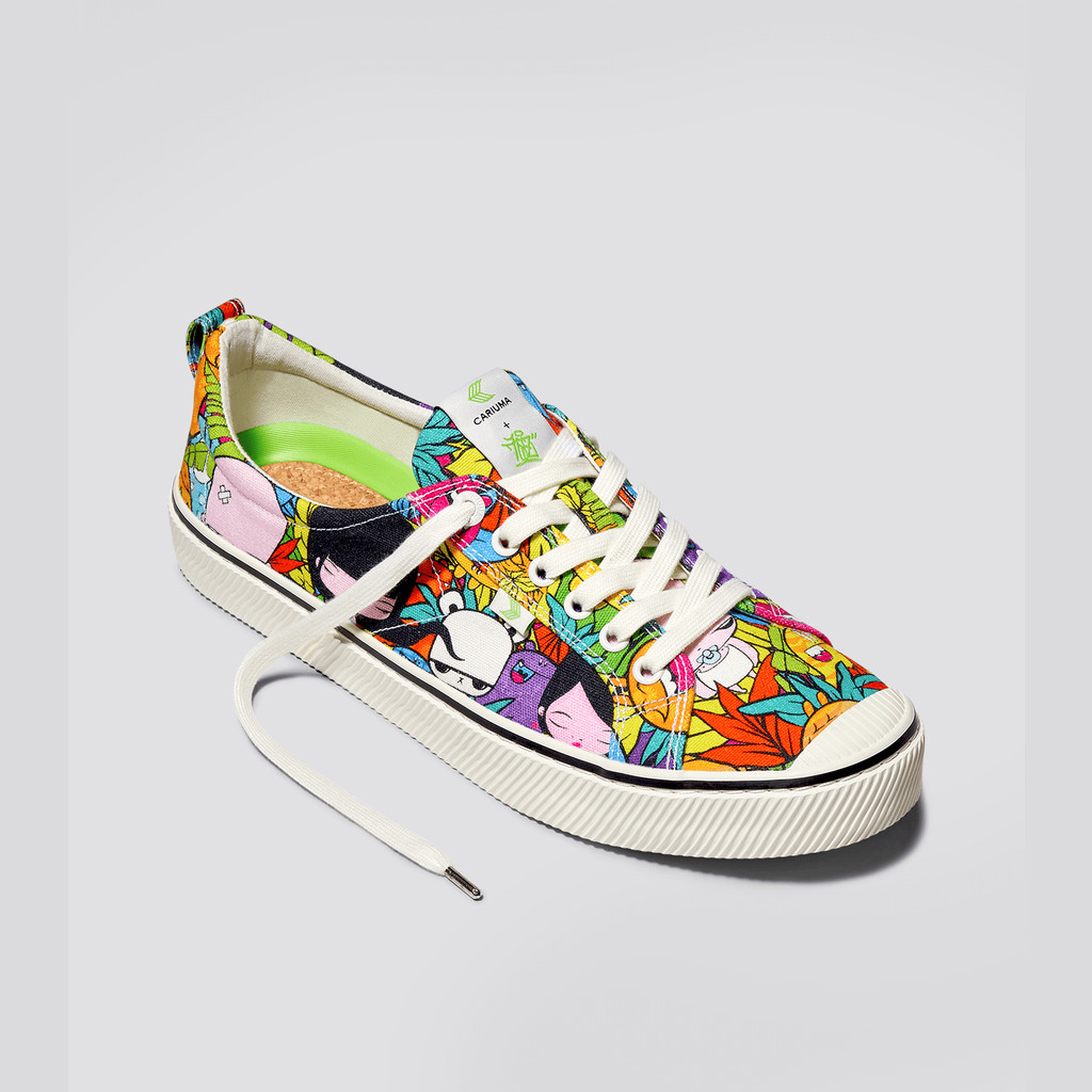 OCA LOW Cariuma Low Top Canvas Mujer OCA Low Toz Print | TG9458021