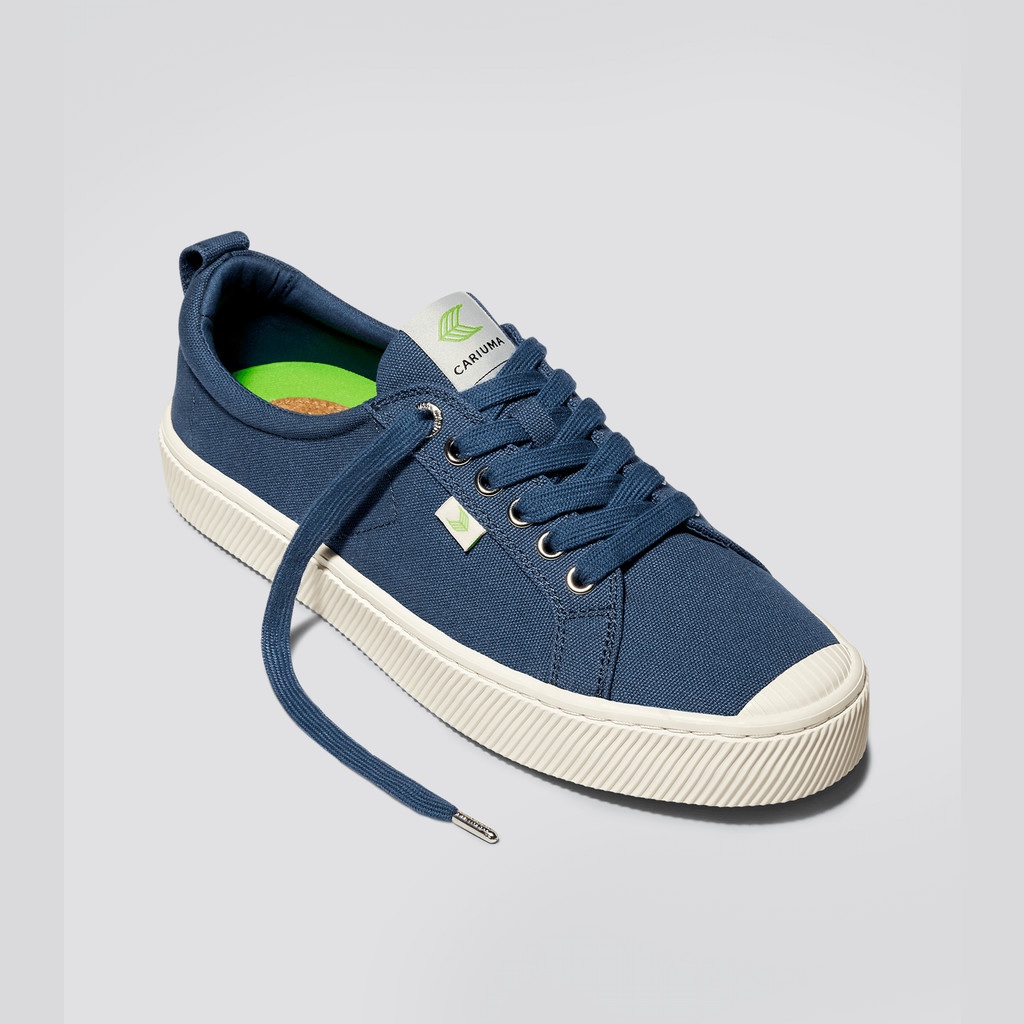 OCA LOW Cariuma Low Top Lona Vegan Hombre Azules | QE9501672