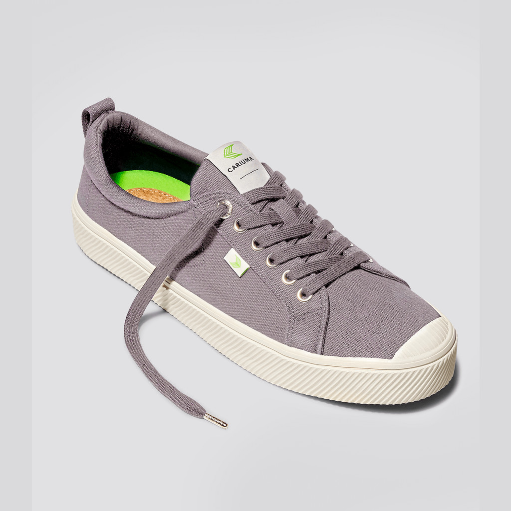 OCA LOW Cariuma Low Top Lona Vegan Hombre Gris | ZE7031845