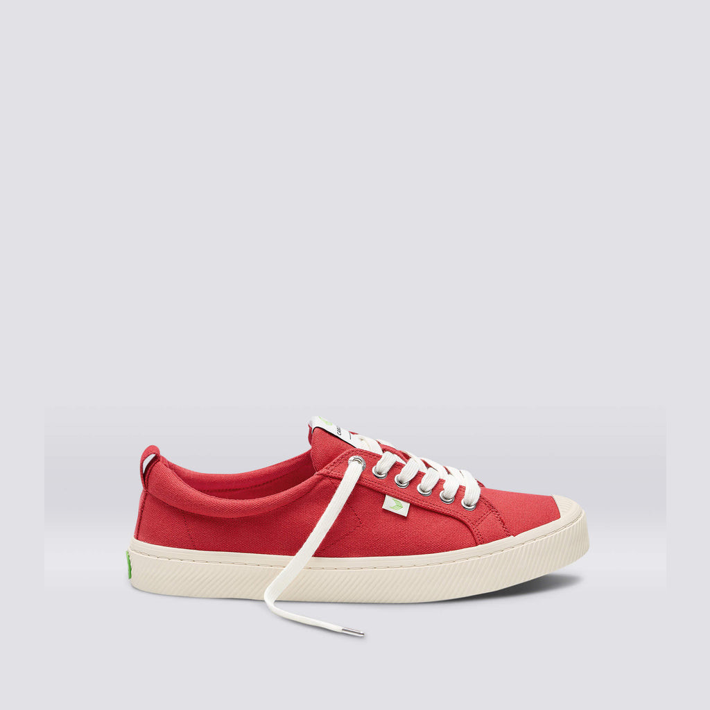 OCA LOW Cariuma Low Top Lona Vegan Hombre Rojas | OQ0415782