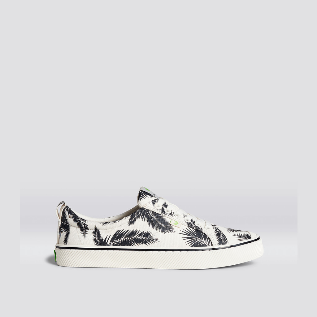 OCA LOW Cariuma Low Top Lona Vegan Mujer Off-White Palm Trees | BM6840723