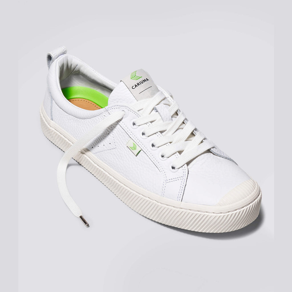 OCA LOW Cariuma Low Top Premium Leather Hombre Blancas | ZK0135894