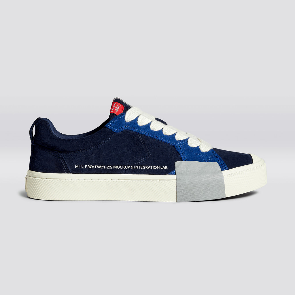 OCA LOW Cariuma Low Top Suede Hombre Azul Marino | PY5069281