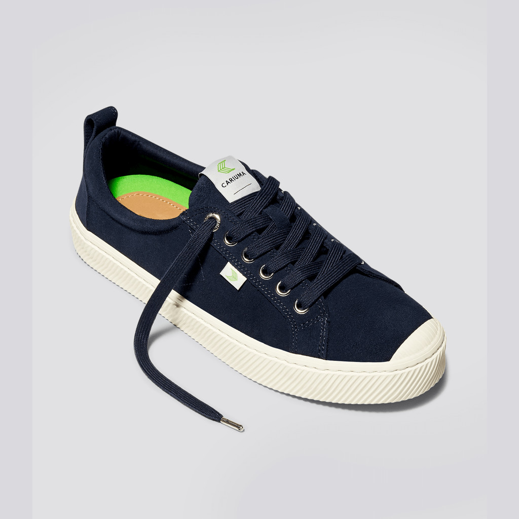 OCA LOW Cariuma Low Top Suede Hombre Azules | QJ7589416