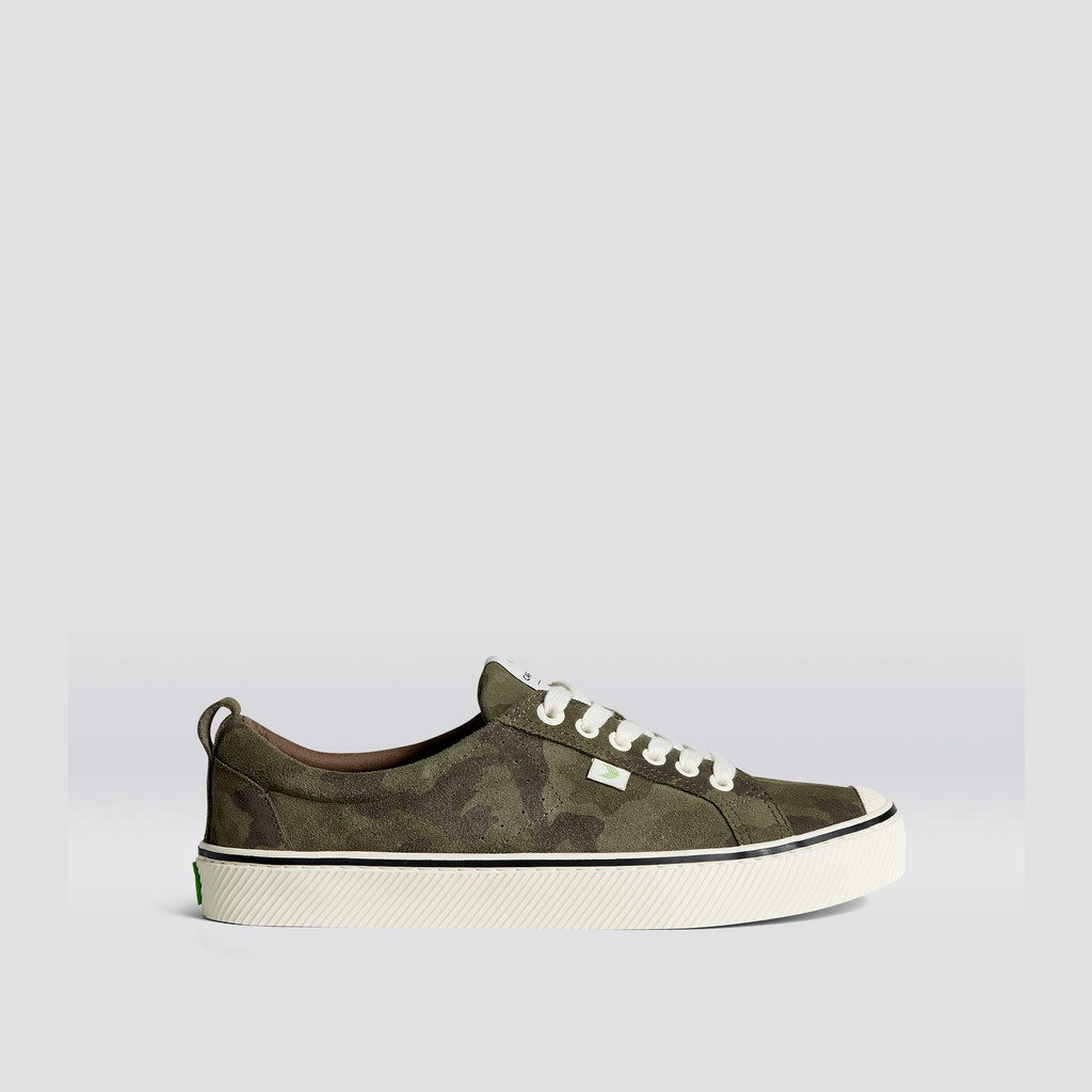 OCA LOW Cariuma Low Top Suede Mujer Camouflage | UP5270893